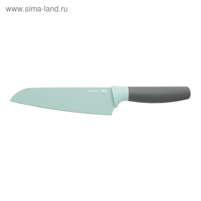 Нож сантоку Leo, мятного цвета, 17 см - Фото 1