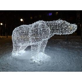 Светодиодная фигура «Медведица», 250 × 150 × 130 см, 160 Вт, 220 В