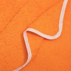 Полотенце с капюшоном и ушами 60х120 см, махра цв апельсин, вышивка Мишка - Фото 4
