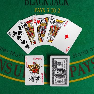 Карты игральные бумажные «Доллар», 54 шт., 8.8×5.7 см