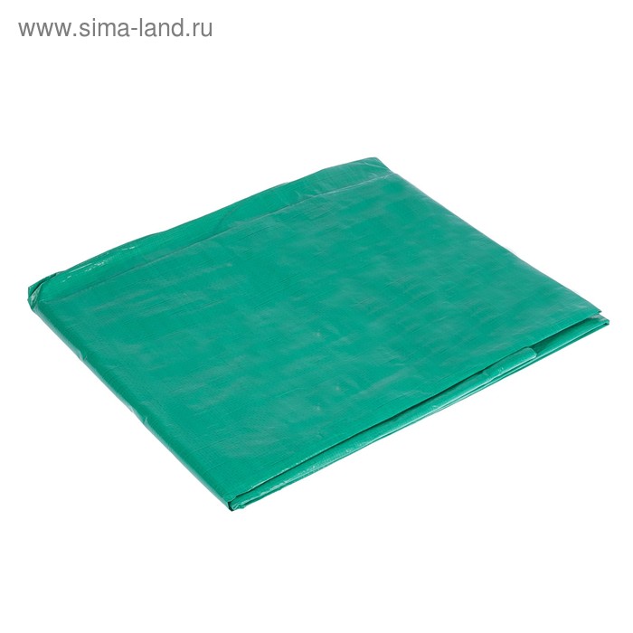Тент защитный, 3 × 2 м, плотность 120 г/м², УФ, люверсы шаг 1 м, зелёный, «Тарпикс» - Фото 1
