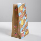 Пакет подарочный без ручек «Весёлые сладости», 10 × 19.3 × 7 см - Фото 2
