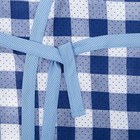 Комплект женский (пеньюар, топ, шорты) Молоко цвет синий, р-р 40 - Фото 5