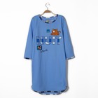 Сорочка женская Кошки-мышки цвет синий, р-р 50 - Фото 2