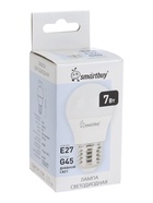 Лампа светодиодная Smartbuy, E27, G45, 7 Вт, 4000 К, дневной белый свет - Фото 6
