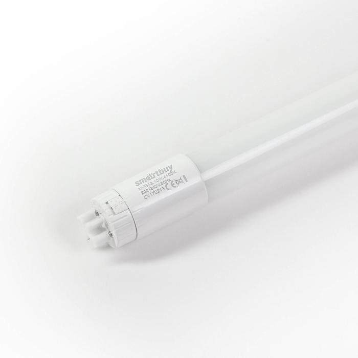 Лампа cветодиодная Smartbuy, Т8, 10 Вт, G13, 600 мм, 4100 К, дневной белый свет - фото 1887753142