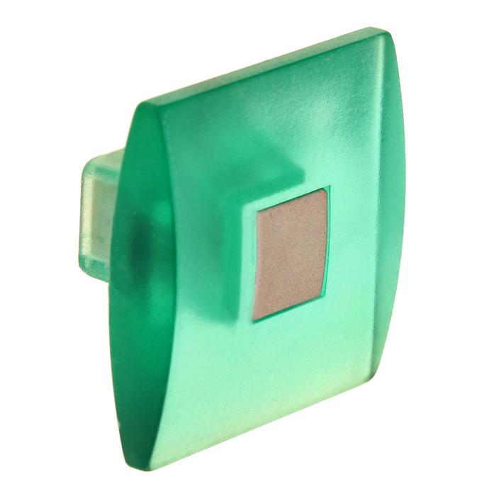 Ручка кнопка PLASTIC 003, пластиковая, зеленая - фото 1908346080