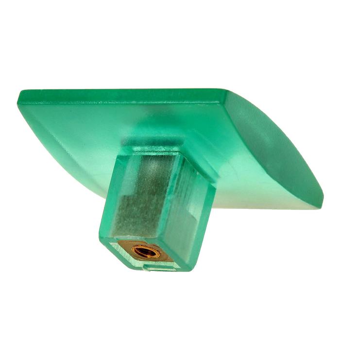 Ручка кнопка PLASTIC 003, пластиковая, зеленая - фото 1908346082