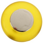 Ручка кнопка PLASTIC 004, пластиковая, желтая - Фото 1