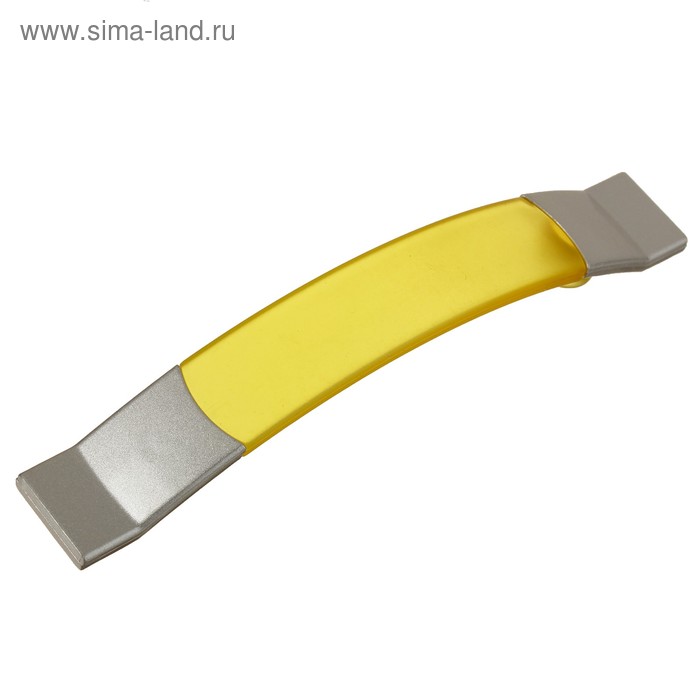 Ручка скоба PLASTIC 005, пластиковая, м/о 96 мм, желтая - Фото 1