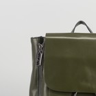 Рюкзак мол L-8629, 28*14*29, отд с перег на молнии, расширение, зеленый - Фото 4