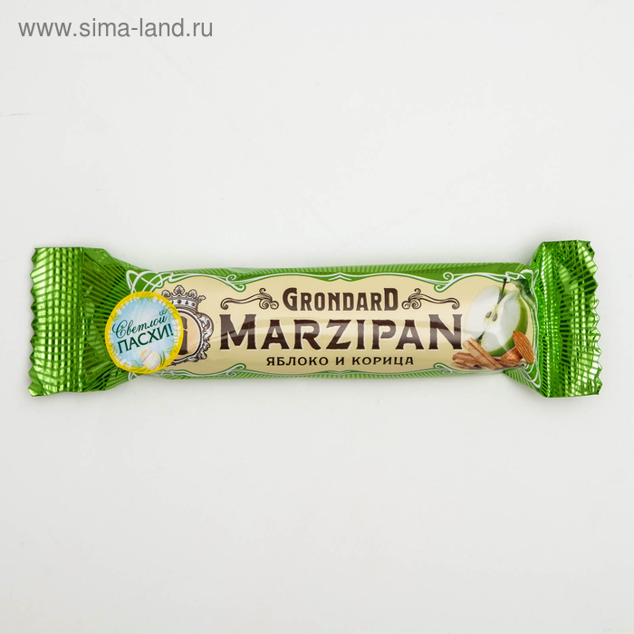 Батончик марципановый Grondard «Яблоко и корица», 50 г - Фото 1