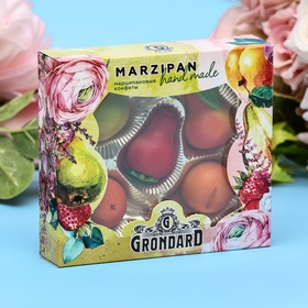 Конфеты Grondard с корпусом из марципана «Миндальное лакомство» фрукты, 100 г