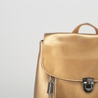 Рюкзак мол L-8627, 29*12*32, отд на молнии, расширение, 2 н/кармана, золотой - Фото 4
