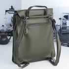 Рюкзак молодёжный, отдел на молнии, с расширением, наружный карман, цвет оливковый - Фото 2