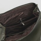 Рюкзак молодёжный, отдел на молнии, с расширением, наружный карман, цвет оливковый - Фото 5