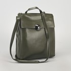 Рюкзак молодёжный, отдел на молнии, с расширением, наружный карман, цвет оливковый - Фото 6