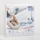 Чехол на матрас 120х060 Cotton Terry, белый, 80% хлопок, 20% полиэстер - Фото 5