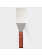 Лопатка кондитерская изогнутая, 30×7 см, нержавеющая сталь, деревянная ручка - Фото 4