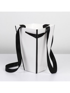 Коробка для цветов на лентах «Шанель», 17×25×9 см - Фото 3