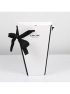 Коробка для цветов на лентах «Шанель», 17×25×9 см - Фото 5