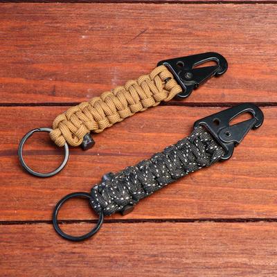 Браслет для выживания 3 в 1 (паракорд, свисток, огниво), бежевый, 25.5 × 2.5 см