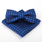 Набор для мальчика галстук бабочка 10 х 5, платок 18 х 18, п/э, синий - Фото 1