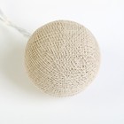 НИТЬ, 3.5 м, с насад "Хлопковый шарик 6 см", 20 LED, 3*АА (не в компл), "мила" - Фото 4