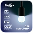 Лампа светодиодная Luazon Lighting "Шар", G45, Е27, 1.5 Вт, для белт-лайта, холодный белый - Фото 1