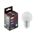 Лампа светодиодная Luazon Lighting "Шар", G45, Е27, 1.5 Вт, для белт-лайта, холодный белый - Фото 2
