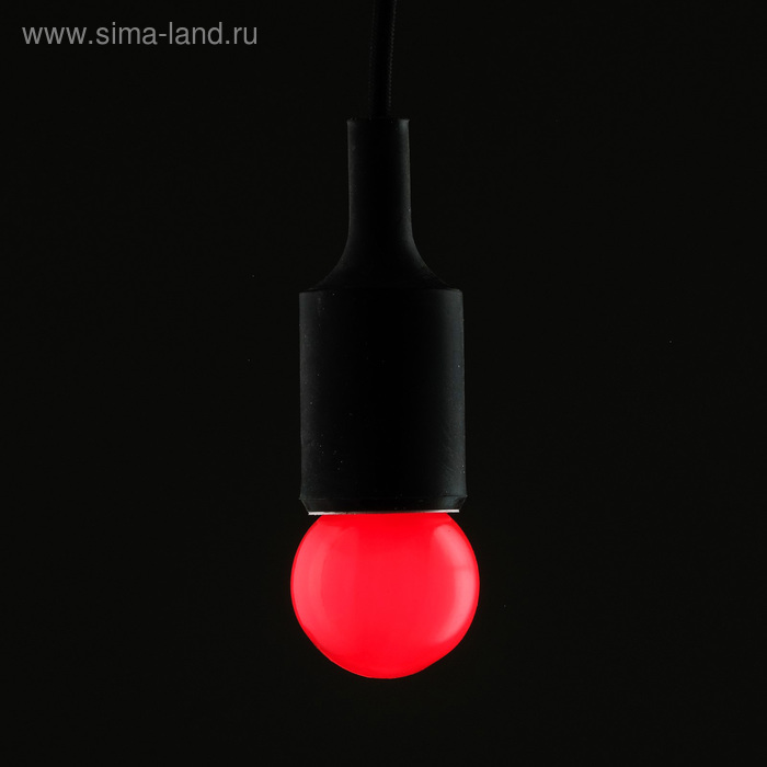 Лампа светодиодная декоративная Luazon Lighting, G45, 5 SMD2835, для белт-лайта, красный - Фото 1