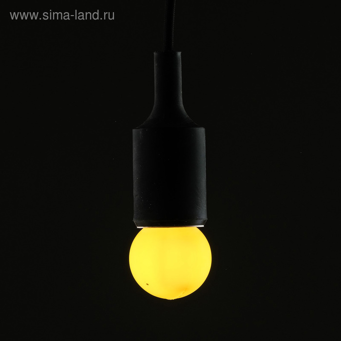 Лампа светодиодная декоративная Luazon Lighting, G45, 5 SMD2835, для белт-лайта, желтый - Фото 1