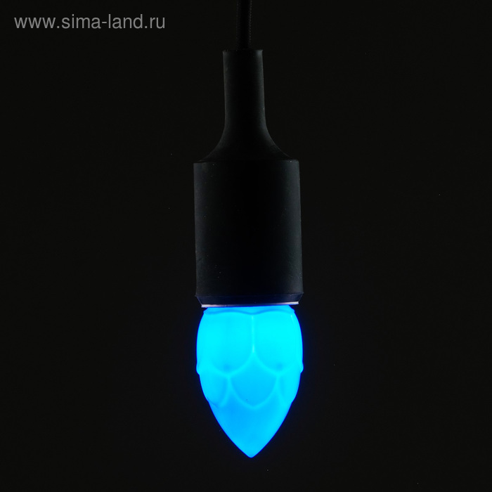 Лампа светодиодная декоративная Luazon Lighting "Шишка", 5 SMD2835, для белт-лайта, синий - Фото 1