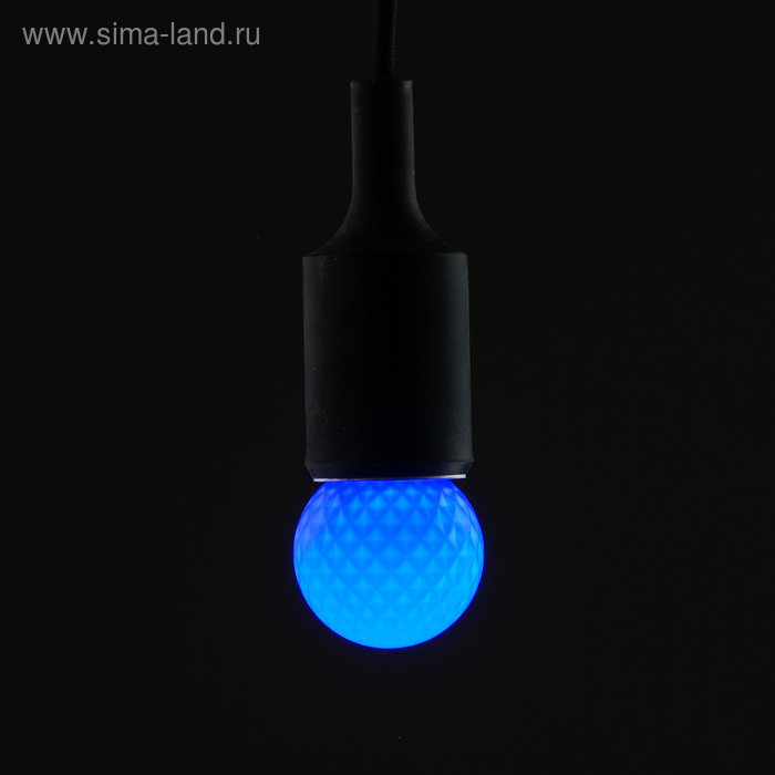 Лампа светодиодная декоративная Luazon Lighting, G45, 5 SMD2835, для белт-лайта, синий - Фото 1
