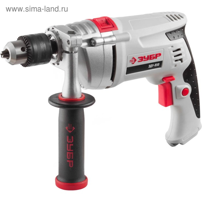 Дрель ударная ЗУБР ЗДУ-850 ЭРМКМ2, патрон 13 мм, 2800 об/мин, 44800 уд/мин, 850 Вт, кейс - Фото 1