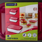 Набор контейнеров Keep'N Box: 0,36 л; 0,37 л; 1,9 л, цвет розовый - Фото 4
