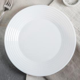 Тарелка плоская Harena, d=25 см, цвет белый
