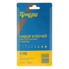 Набор ключей шестигранных ТУНДРА black, с шаром, CrV, 1.5 - 10 мм, 9 шт. - Фото 5