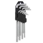 Набор ключей ЛОМ, TORX Tamper, удлиненных, TT10 - TT50, 9 шт. - Фото 1