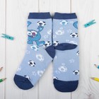 Носки детские СМЕШАРИКИ "Крош", голуб.,р-р 12-14, 1-2года, 80%хл., 17%п/э, 3%эл - Фото 2