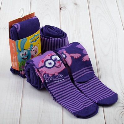 Колготки детские СМЕШАРИКИ "Ёжик", рост 86-92см,1-2года, 80%хл.,17%п/а,3%эл