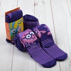 Колготки СМЕШАРИКИ "Ёжик", фиолетовый , рост 92-98 см - Фото 1