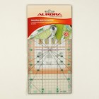 Линейка для пэчворка, антискользящая, 15 × 30 см, толщина 3 мм, цвет прозрачный, AU-3015 - Фото 4