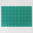 Мат для резки, двусторонний, 45 × 30 см, А3, цвет зелёный - Фото 2