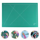 Мат для резки, двусторонний, 90 × 60 см, А1, цвет зелёный, AU-A1 - Фото 4