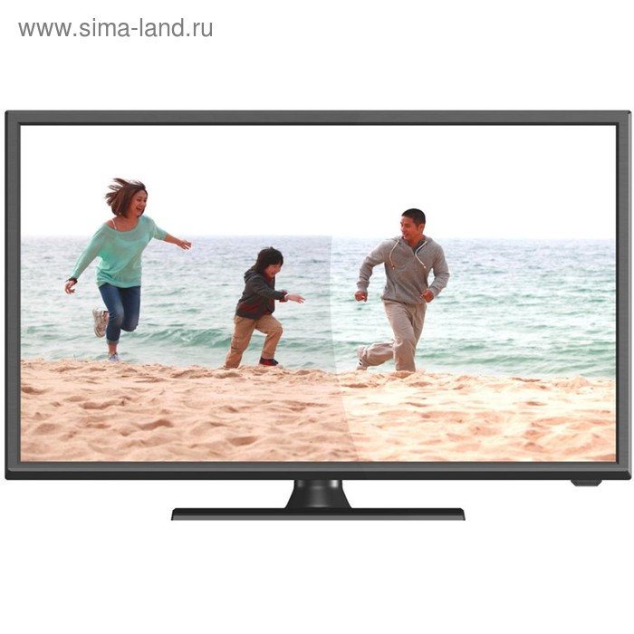 Телевизор Hartens HTV-24R011B-T2/PVR 24", 1366х768, DVB-C/T/T2, 1xHDMI, 1xUSB, чёрный - Фото 1