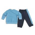 Комплект (джемпер/брюки) для мальчика, рост 92 см, цвет тёмно-синий/голубой Н542_М - Фото 12