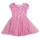 Платье для девочки, рост 110 см, цвет набивка/розовый Т023 - Фото 1