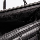 Сумка дорожная, отдел на молнии, наружный карман, длинный ремень, цвет чёрный - Фото 5