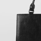 Сумка женская, отдел на молнии, наружный карман, длинный ремень, брума чёрный - Фото 4